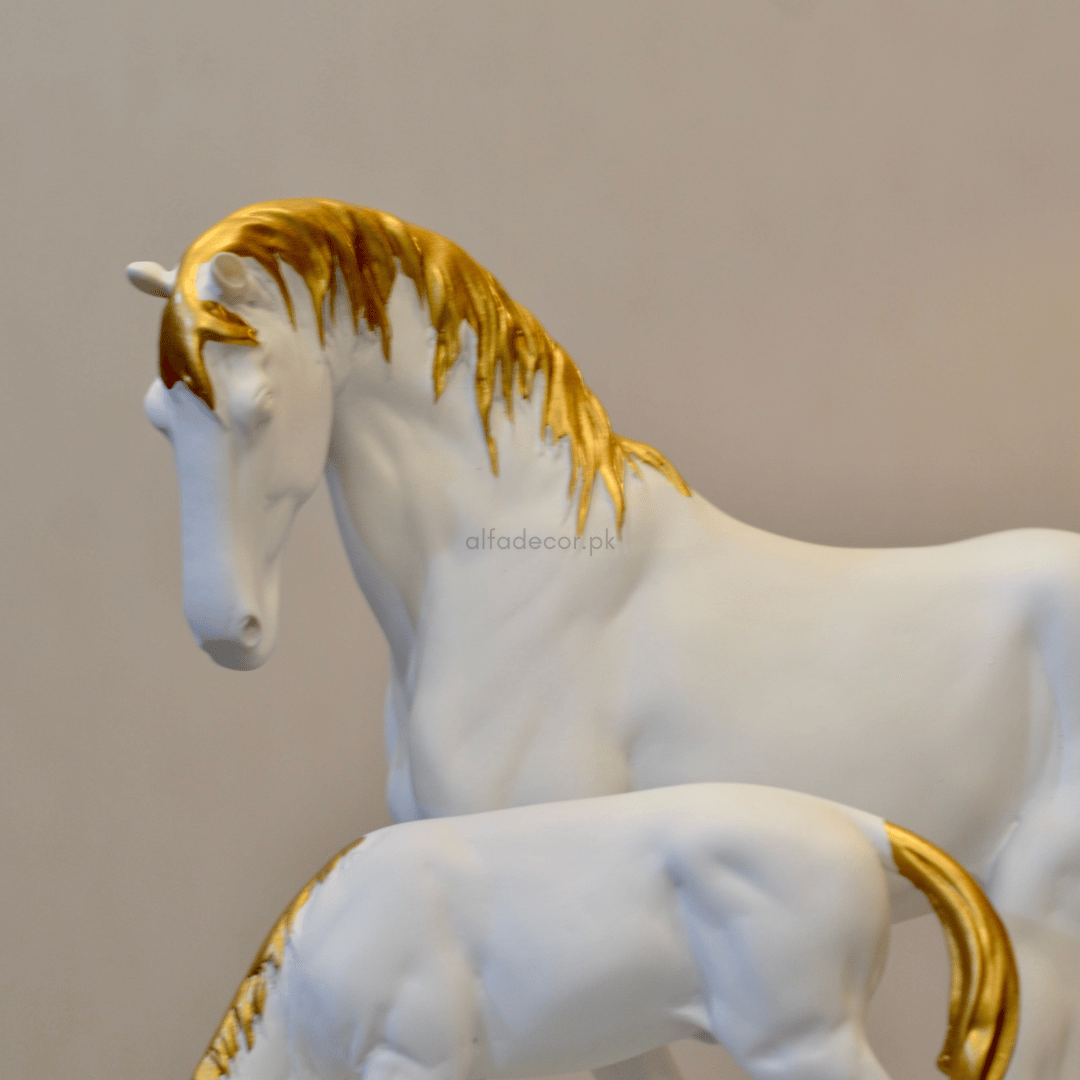 Ethereal Gallop: The Horse and Foal Duet