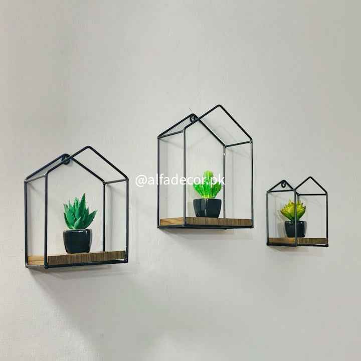 Wall Decor Huts - Set of 3