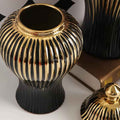 Midnight Falling Stars Ceramic Urns Set