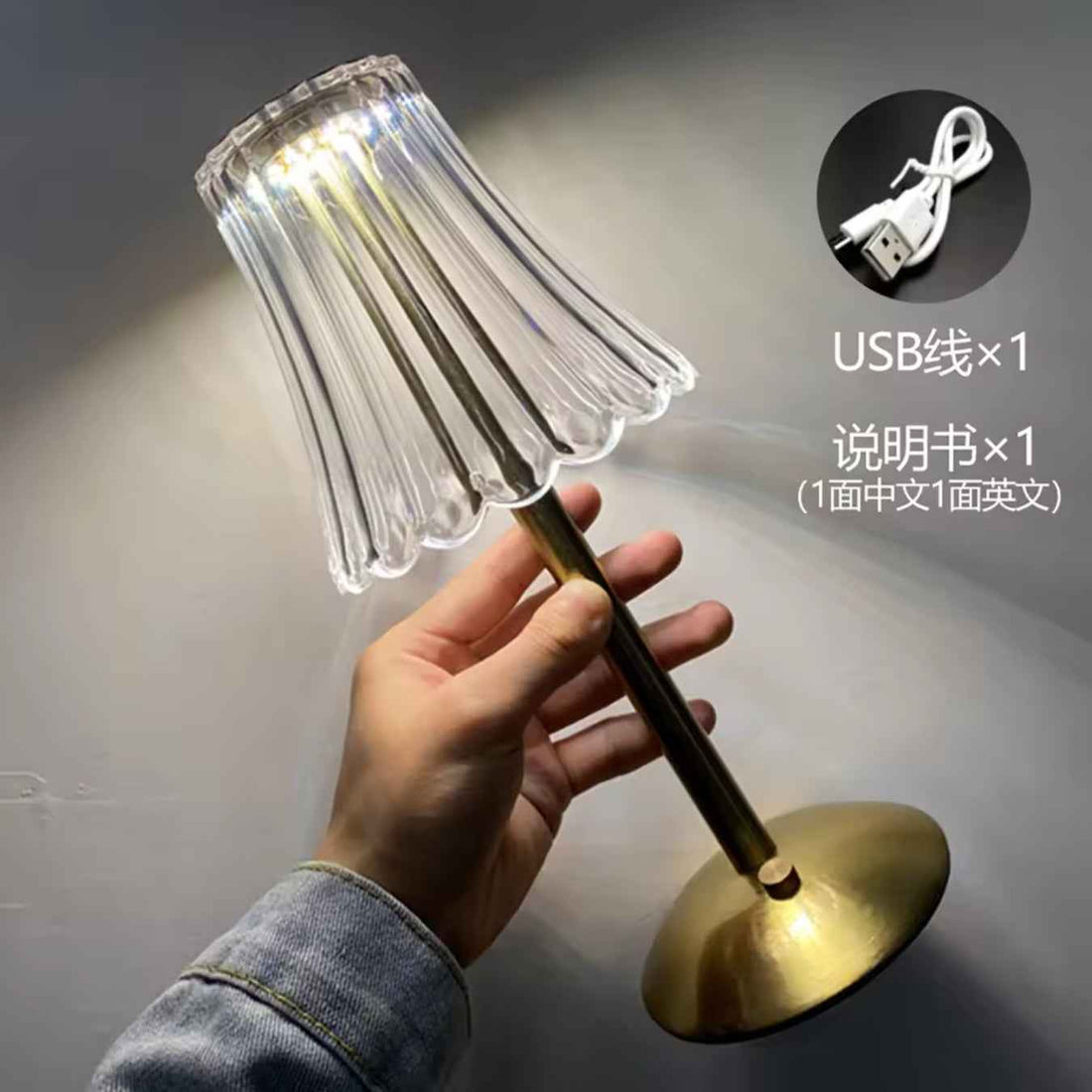 Crystal Lamp – Elegant Glow | Mood Light