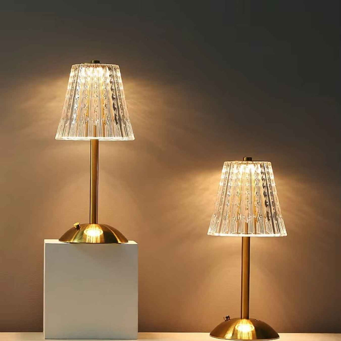 Crystal Top Touch Lamp – Decorative Accent Light